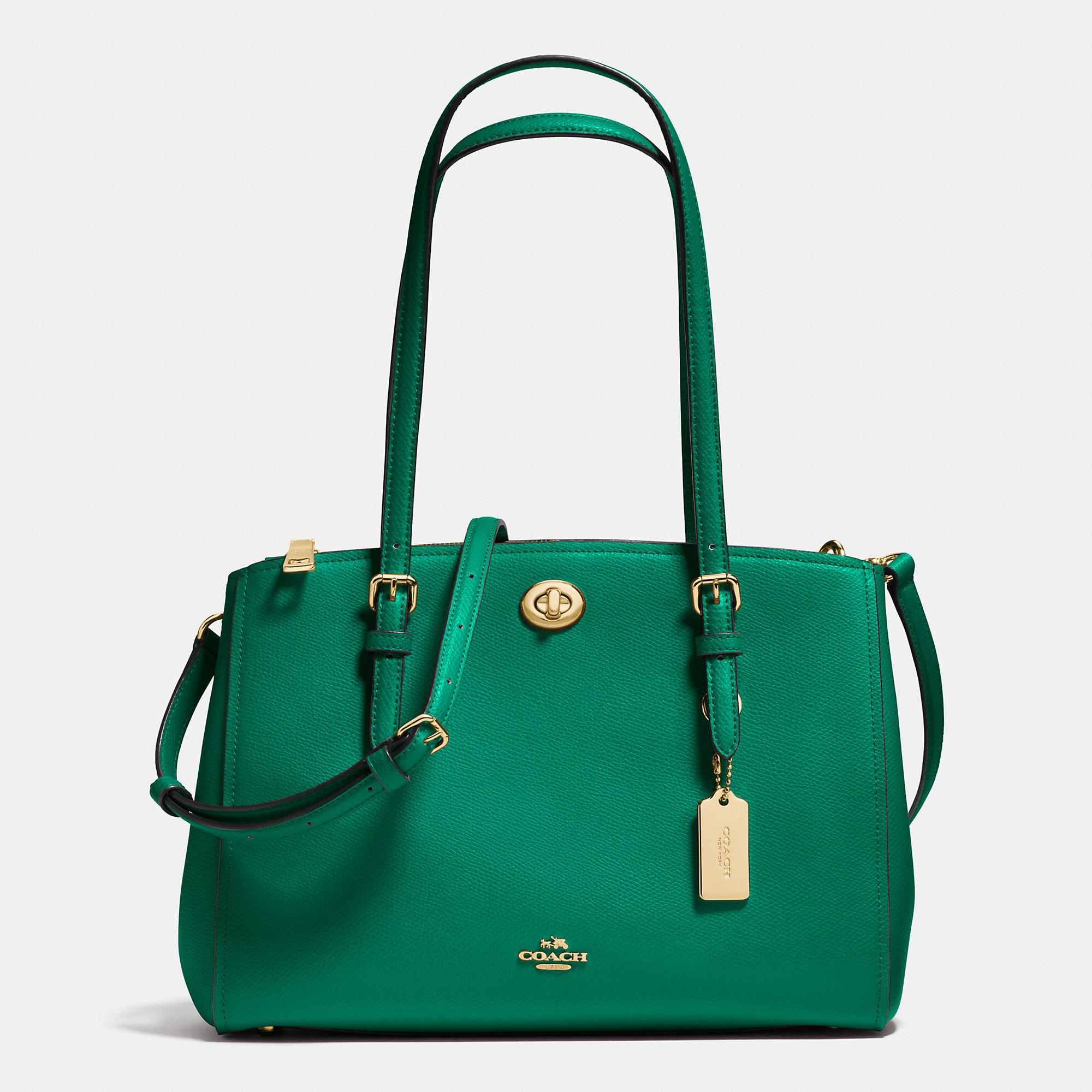 Coach turnlock green new arrivals